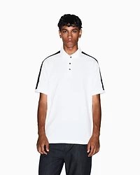 Regular fit polo with contrasting tape