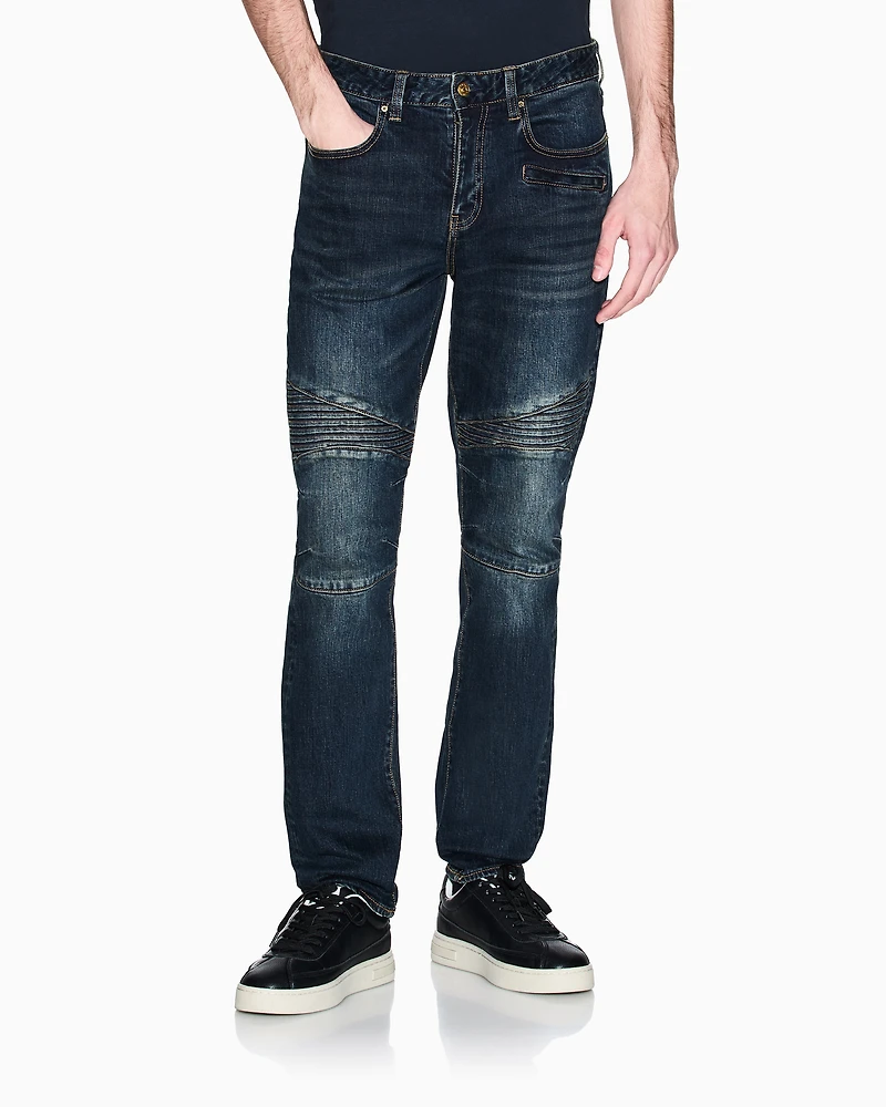 Biker slim fit jeans