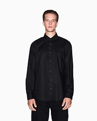 Regular fit cotton jacquard shirt