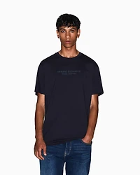 Armani Exchange - Regular fit T-shirt with logo, Man, Navy Blue, Size: