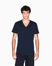 Armani Exchange - Slim fit T-shirt Pima cotton jersey, Man, Navy Blue, Size: