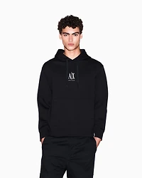 Armani Exchange - Cotton hoodie, Man, Black, Size:
