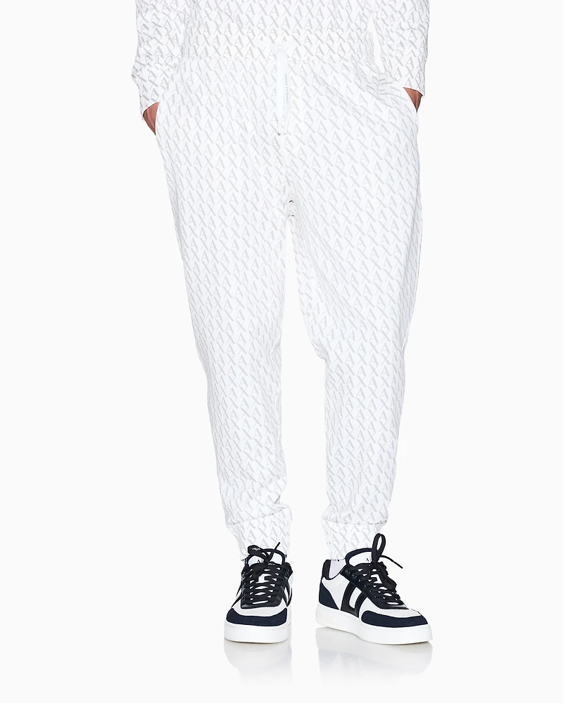 Armani Exchange - Sweatpants, Man, White, Size: