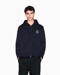 Armani Exchange - Logo hoodie, Man, Navy_blue, Size: