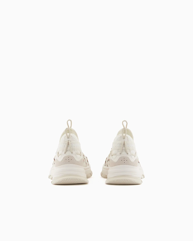 Technical fabric sneakers