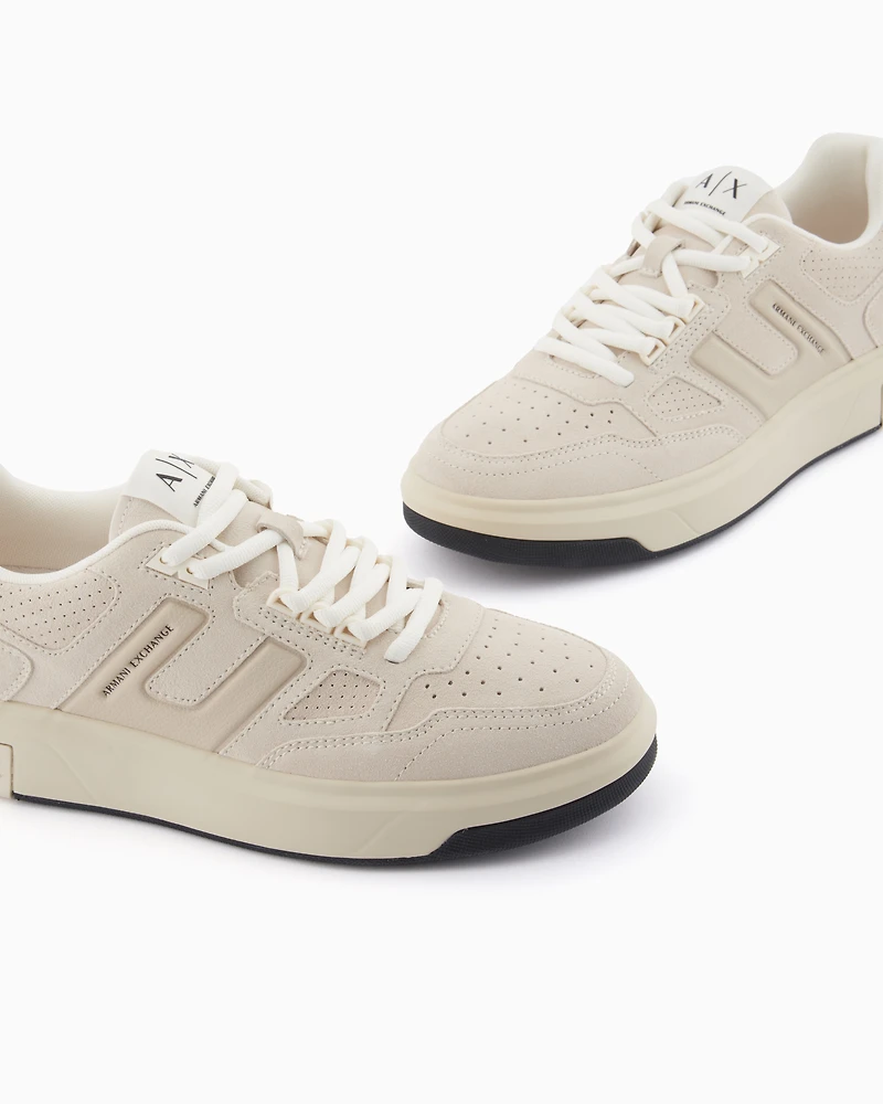 Technical fabric sneakers