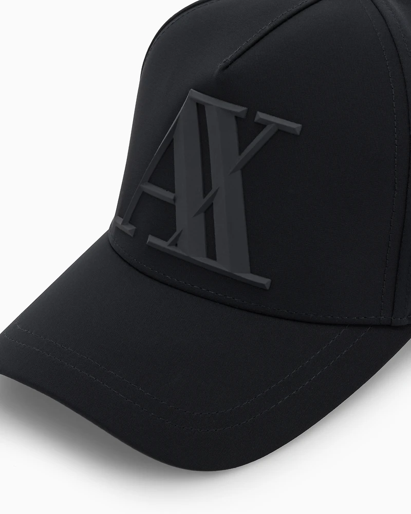 Armani Exchange - Visor cap with logo, Man, Black, Size: TU
