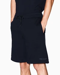 Armani Exchange - Shorts with tone-on-tone logo, Man, Navy Blue, Size: