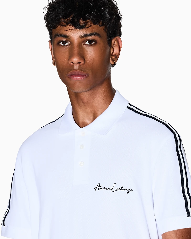 Regular fit polo shirt with Signature Logo