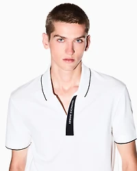 Regular fit polo with logo