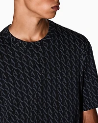 Regular fit monogram logo t-shirt