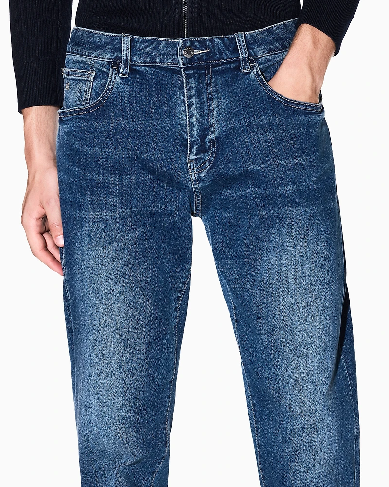 Armani Exchange - Relaxed fit 5-pocket jeans, Man, Blue, Size: