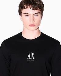 Long-sleeved T-shirt with embroidered logo