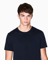 Armani Exchange - Slim fit Pima cotton T-shirt, Man, Navy Blue, Size: