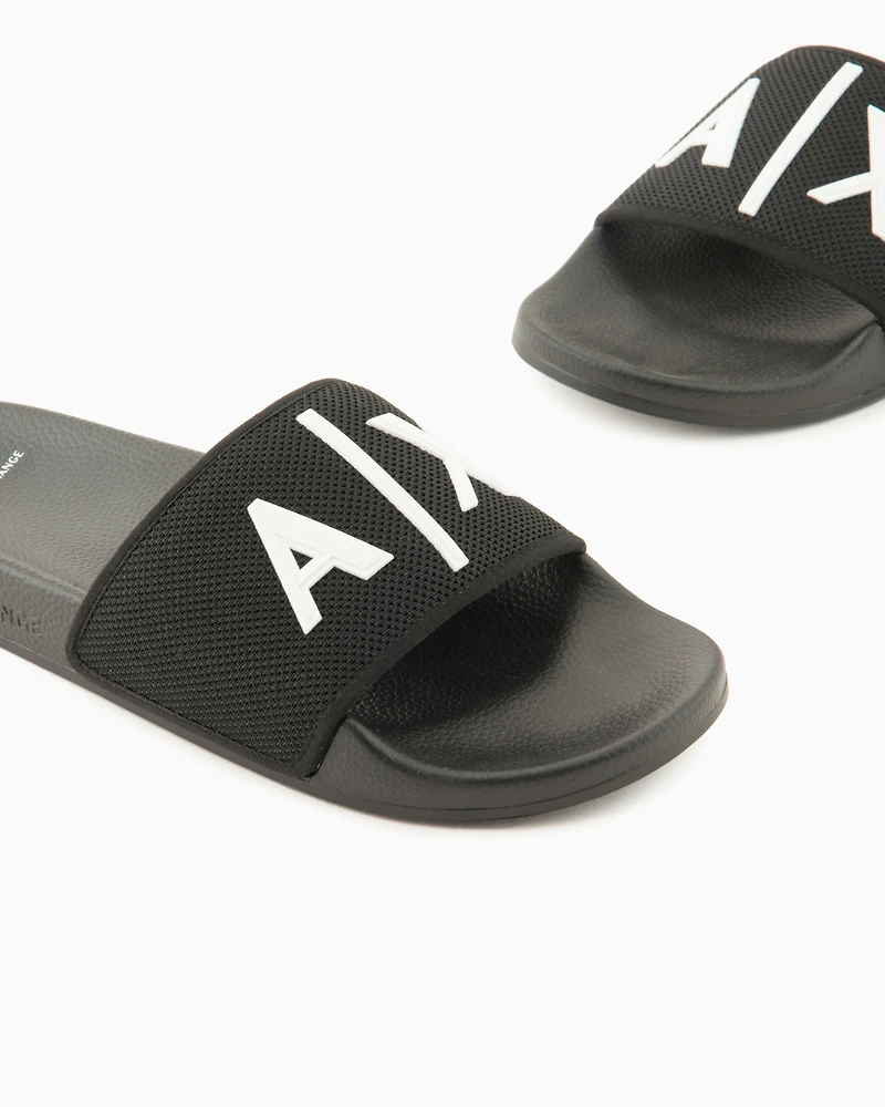 Slider slippers with logo