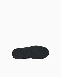 Leather sneakers with logo on the sole