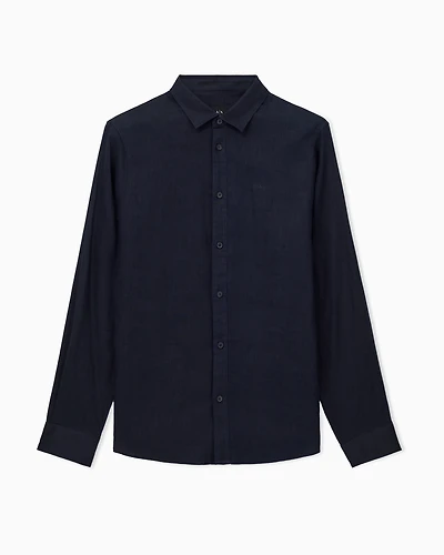 Regular fit linen shirt