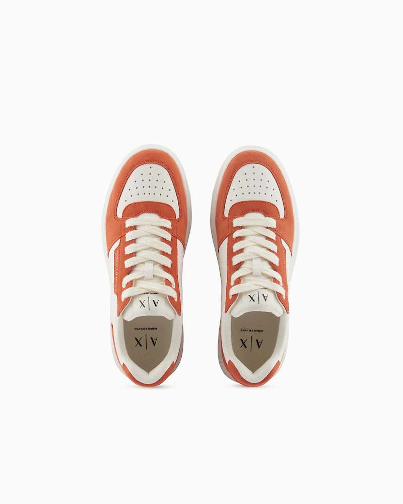 Technical fabric sneakers