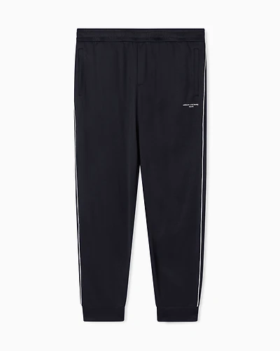 Armani Exchange - Contrast piping jogger pants, Man, Black, Size: