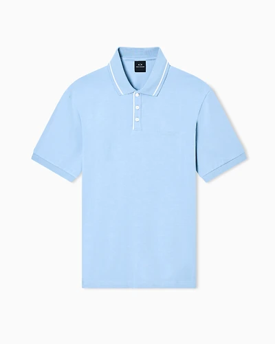 Regular fit polo shirt stretch jersey