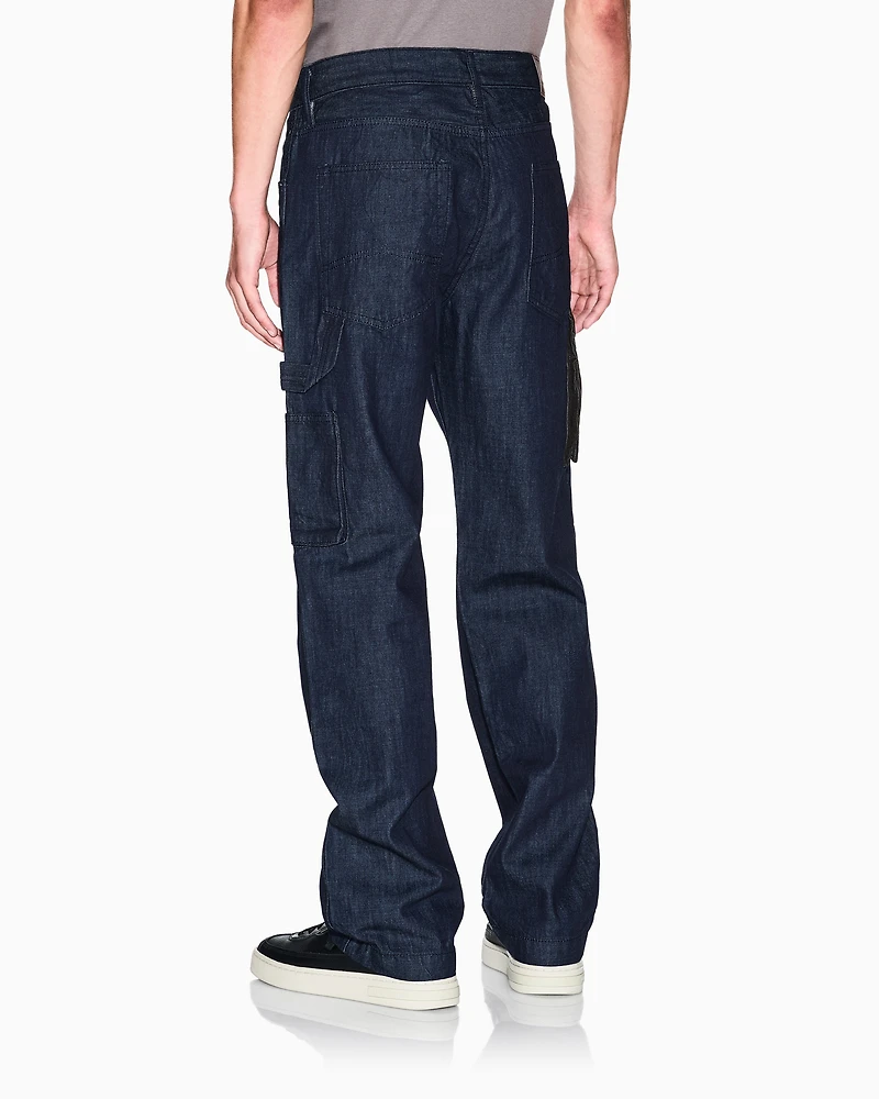 Armani Exchange - Regular fit cotton jeans, Man, Blue, Size: