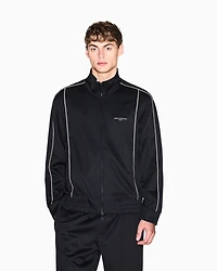 Armani Exchange - Full-zip sweatshirt with contrasting piping, Man, Black, Size: