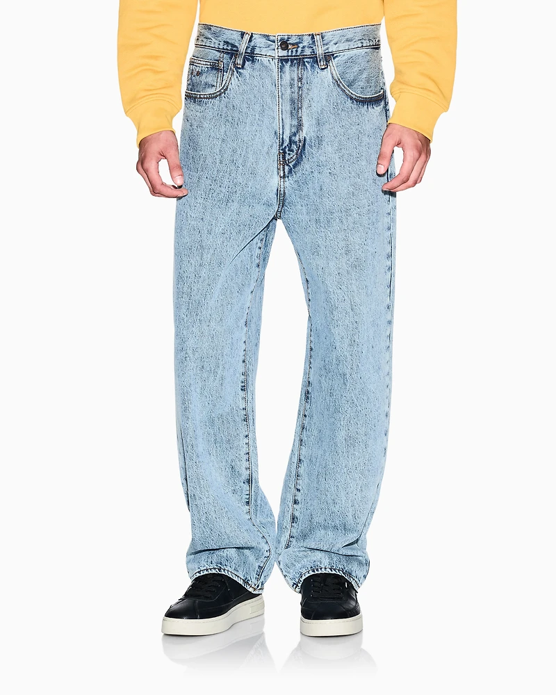 Armani Exchange - Hoodie with stripes, Man, Blue, Size: