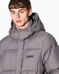 Armani Exchange - Quilted down jacket with hood, Man, Grey, Size: