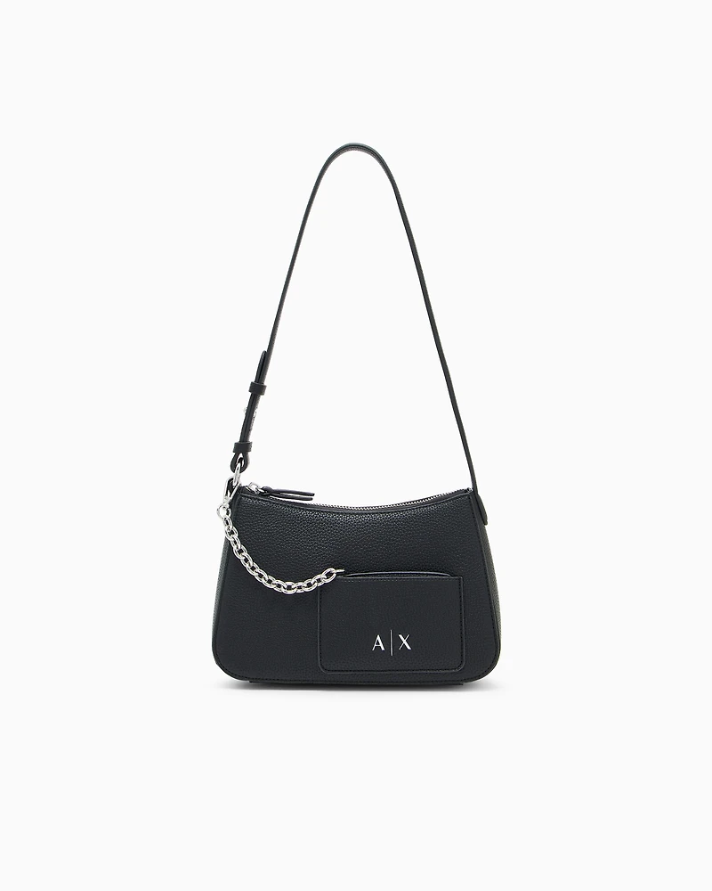 Textured shoulder bag