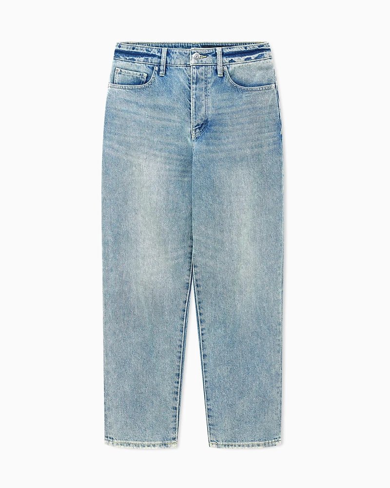 Armani Exchange - Tapered Jeans, Woman, Blue, Size: