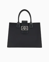 Armani Exchange - ASV Trapeze Handbag, Woman, Black, Size: TU