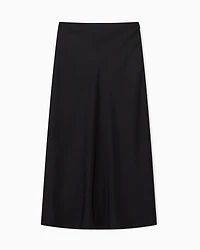 Armani Exchange - Longuette skirt with pleat, Woman, Black, Size: