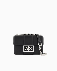 Armani Exchange - Shoulder bag with metal logo, Woman, Black, Size: TU