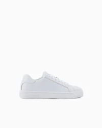 Armani Exchange - Sneakers with laces and logo, Woman, White, Size: