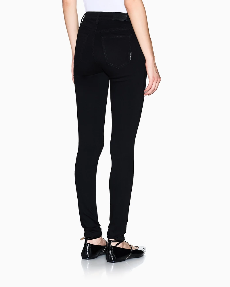 Armani Exchange - Stretch denim skinny jeans, Woman, Black, Size: