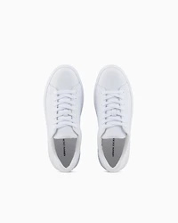 Armani Exchange - Sneakers with laces and logo, Woman, White, Size: