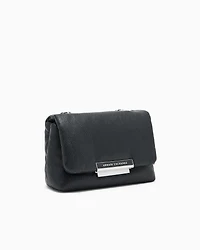 Armani Exchange - Shoulder bag with metal details, Woman, Black, Size: TU