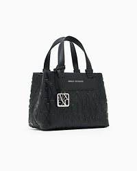 Tote bag with allover logo motif