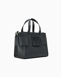 Armani Exchange - Medium tote bag with double handles and shoulder strap, Woman, Black, Size: TU