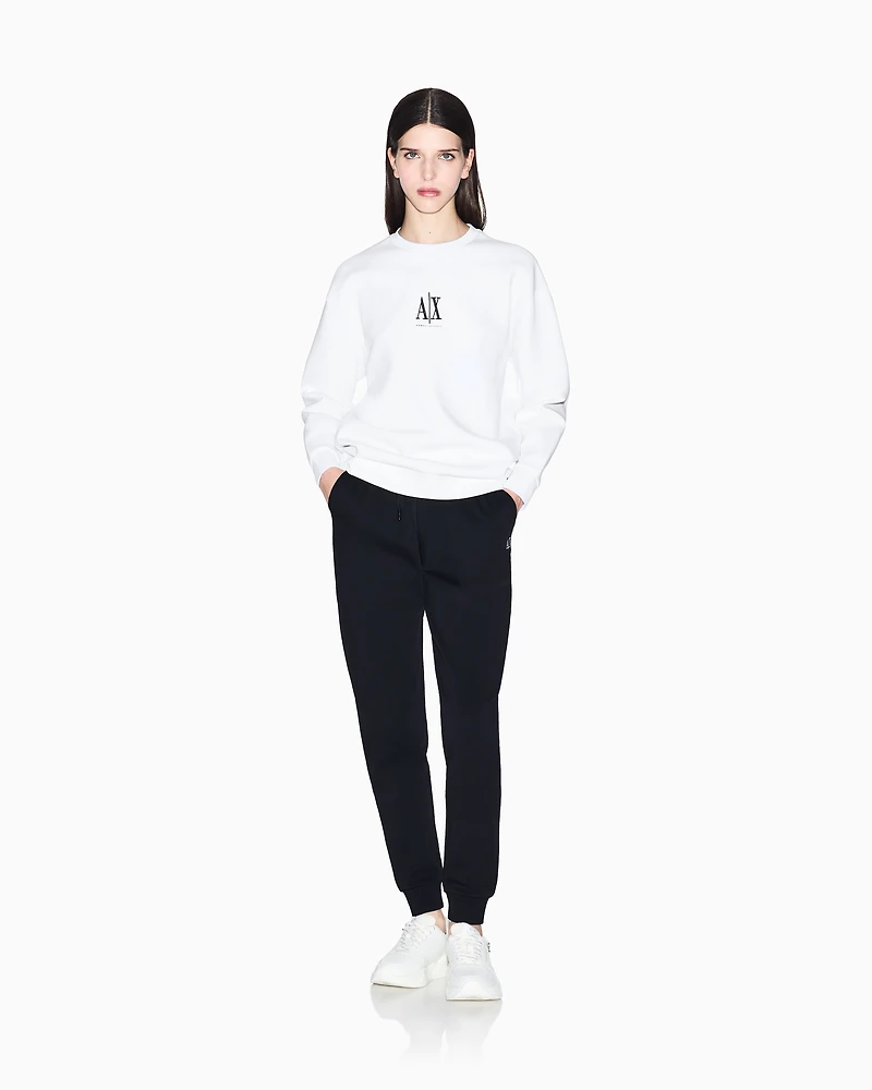 Armani Exchange - Sweatshirts without Hood, Woman, White, Size: