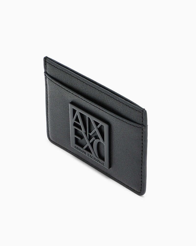 Armani Exchange - Card holder with logo, Woman, Black, Size: TU