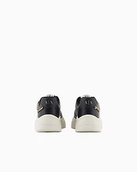 Armani Exchange - Chunky sneakers with maxi sole, Woman, Black, Size: