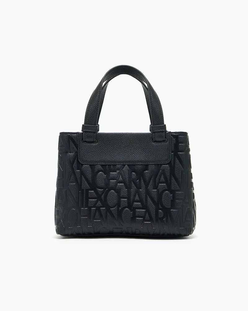 Tote bag with allover logo motif