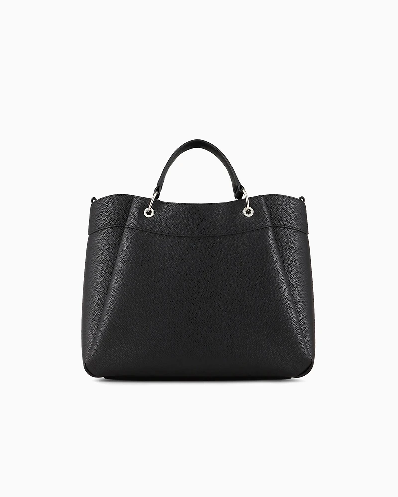 Armani Exchange - Large handbag with degradè shoulder strap, Woman, Black, Size: TU