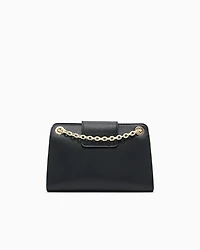 Armani Exchange - Small shoulder bag with shaped logo, Woman, Black, Size: TU