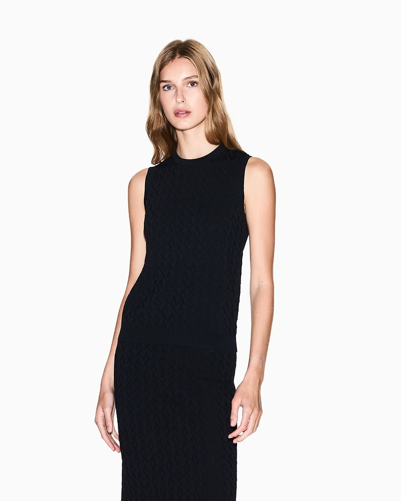 Top with allover logo