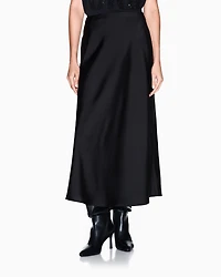 Armani Exchange - Longuette skirt with pleat, Woman, Black, Size: