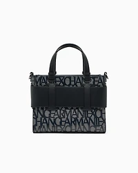 Medium tote bag with contrasting detail