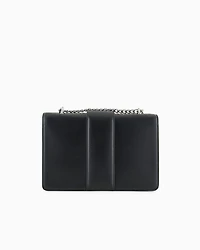 Shoulder bag with metal logo