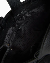 Armani Exchange - Handbag with ASV logo detail, Woman, Black, Size: TU